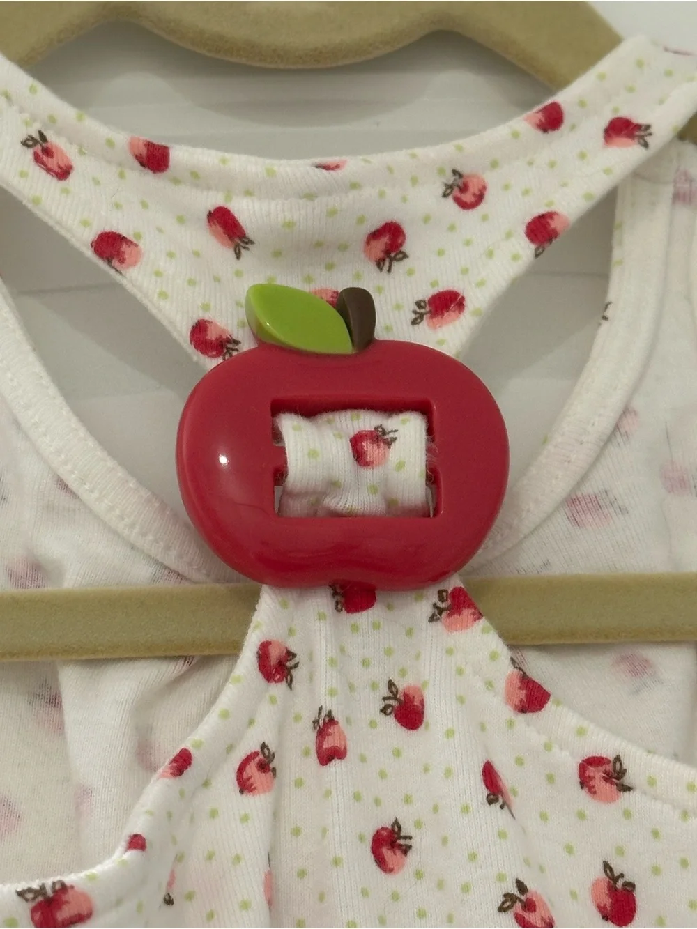 Vintage Gymboree Apple Polka Dot Ruffle Swing Tank Top Sz 5 07 Candy Apple Line